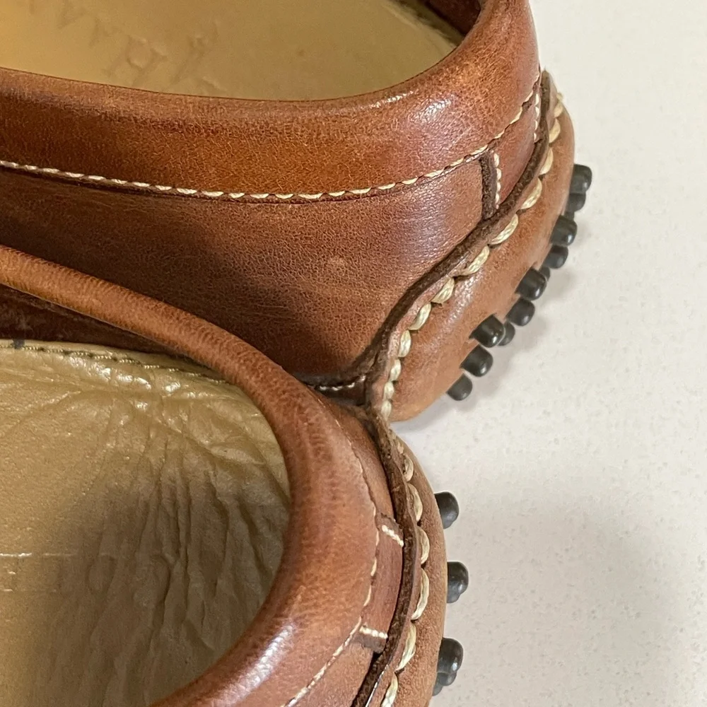 Cole Haan British Tan Leather Driving Loafers